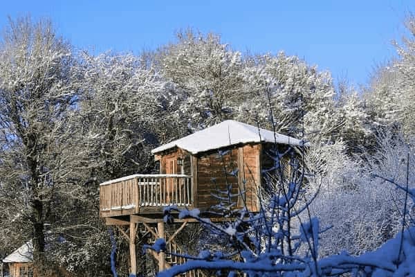 Noël et St Sylvestre en cabane dans les arbres